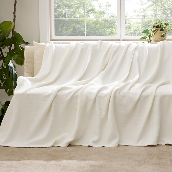 Bedsure GentleSoft 100% Cotton Large Throw Blanket - Image 5