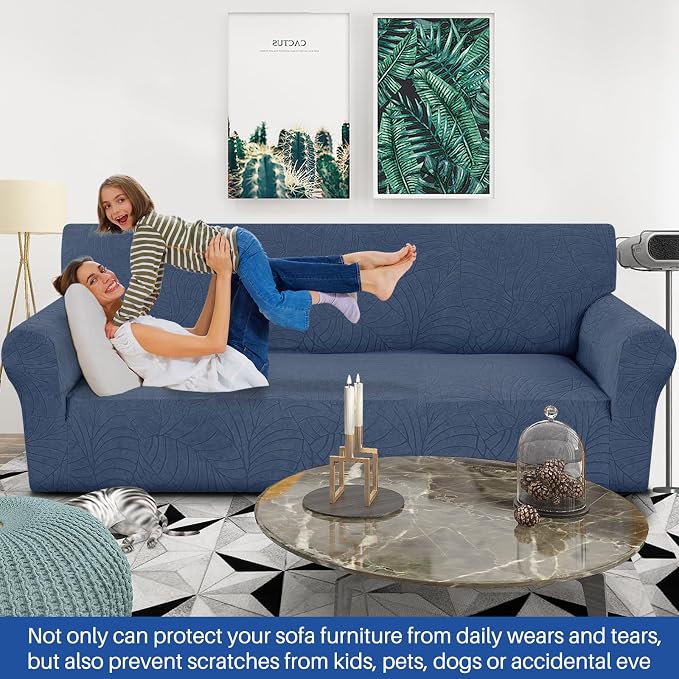YEMYHOM Couch Cover Latest Jacquard Design High Stretch Extra Large Sofa Covers - Image 2