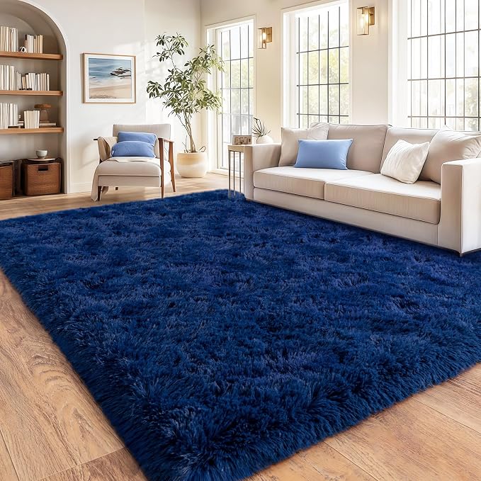 Shag Area Rugs for Living Room, Soft Fuzzy Plush Rugs, Upgrade Anti-Skid Modern - Image 4