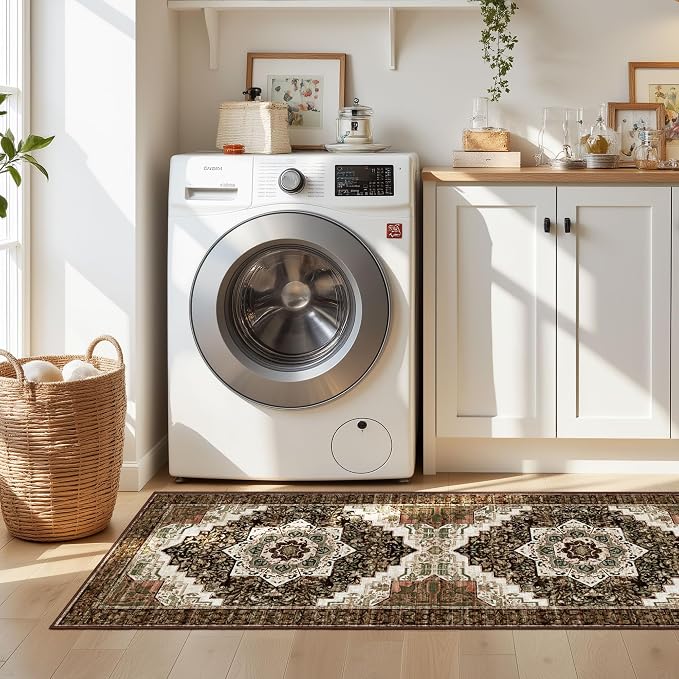 Tritard Non Slip Kitchen Rugs Sets of 3 Washable Boho Kitchen Mats - Image 8