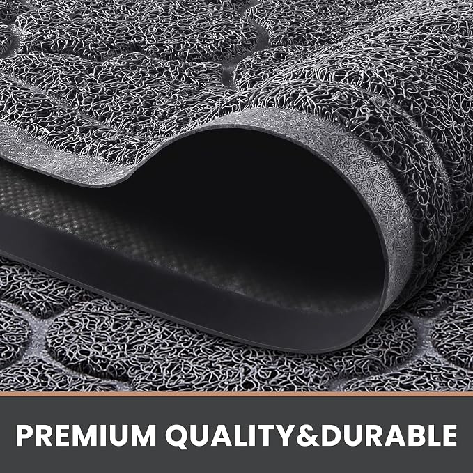 LuxStep Door Mat Large 17" x 30" Indoor Outdoor Doormat, Non-Slip Low-Profile - Image 4