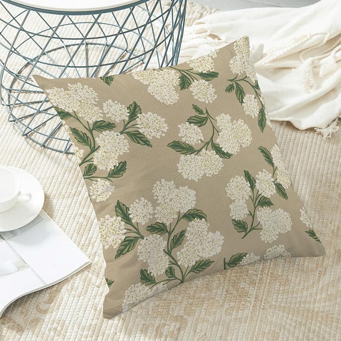AEIOAE Spring Pillow Covers 20x20 Inch Set of 2, Floral Summer Outdoor Seasonal - Image 4