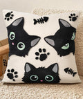 Embroidered Throw Pillow Cover 18x18 Inch by Kokaaee