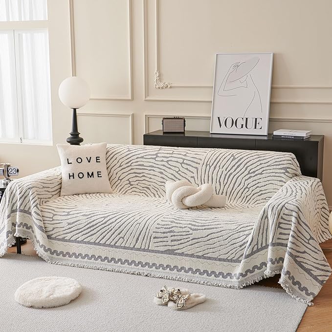 ROOMLIFE Thicked Striped Couch Cover by ROOMLIFE