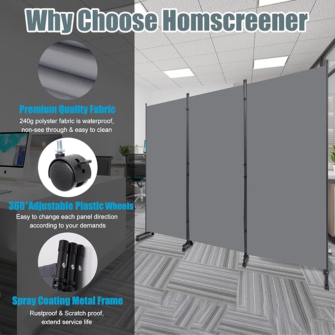 Room Divider Folding Privacy Screens - Image 2