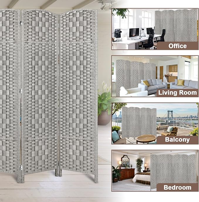 Rose Home Fashion 6 ft Tall Room Divider, Room Dividers and Folding Privacy - Image 6
