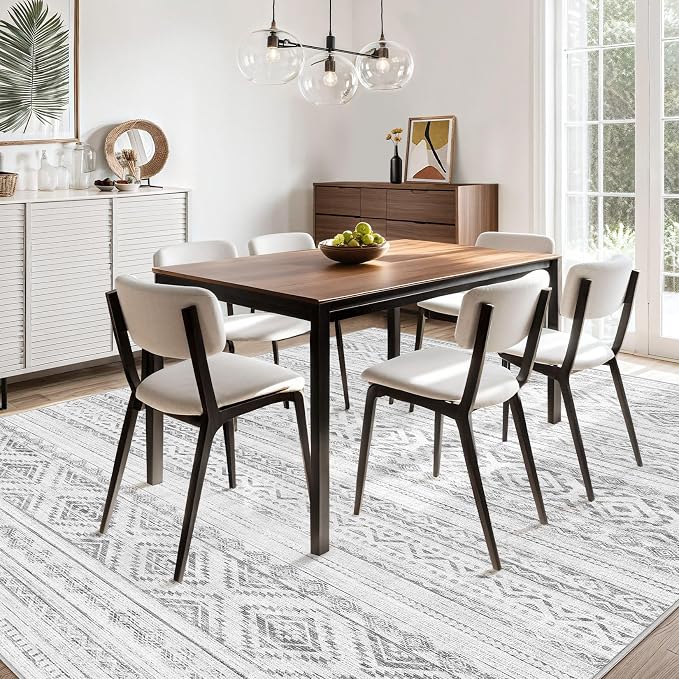 cotiled 7x9 Area Rug Living Room: Washable Boho Rugs - Image 8