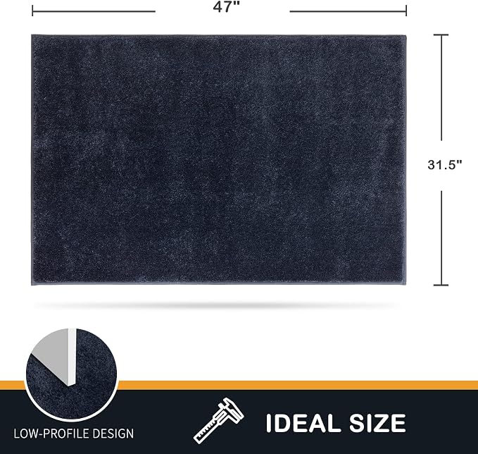PURRUGS Dirt Trapping Door Mat 31.5" x 47", Non-Slip Machine Washable Entryway - Image 2