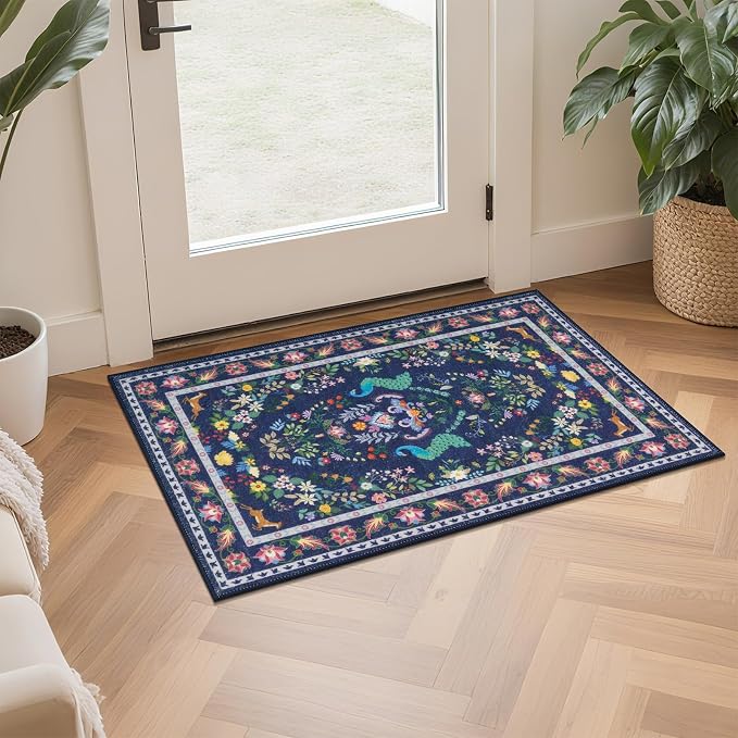 HEBE Washable Kitchen Rugs Sets of 3, Non Slip Absorbent Kitchen Rugs and Mats - Image 9