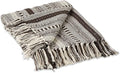 DII Braided Striped Decorative Throw Blanket, Dark Brown by DII