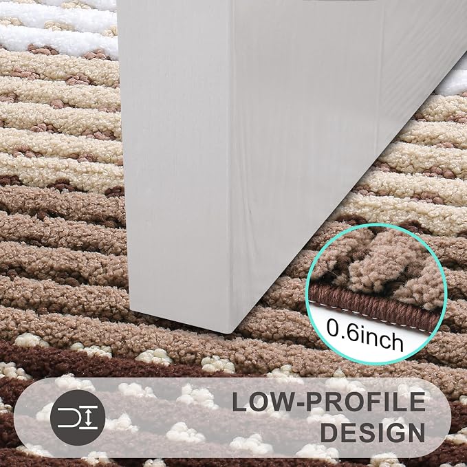 Kitinjoy Indoor Outdoor Door Mat, 59x24 Non-Slip Absorbent Dirt Trapper - Image 4