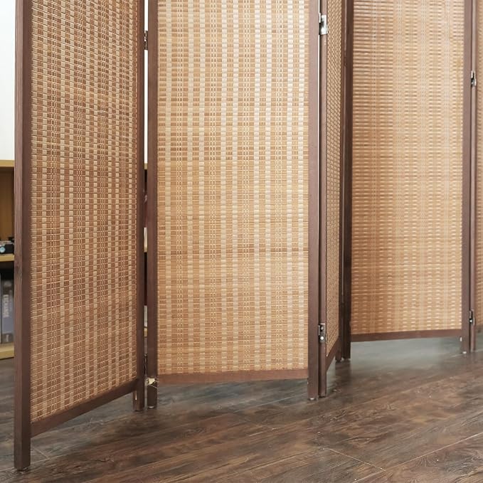 Furnnylane 5 Panel Bamboo Room Divider - Image 5