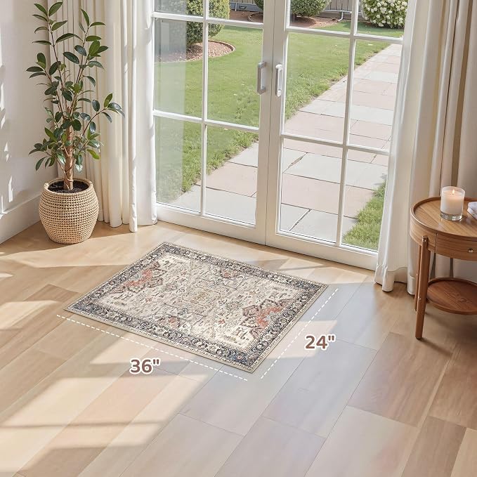 2x3 Washable Entryway Rug: Non-Slip Soft Small Indoor Area Rug - Image 7