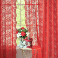 YJ YANJUN Vintage Lace Curtains 72 Inch Length 2 Panels by YJYANJUN