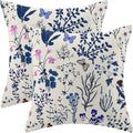 AEIOAE Summer Pillow Covers 18x18 Inch Set of 2, Seasonal Floral Outdoor by AEIOAE
