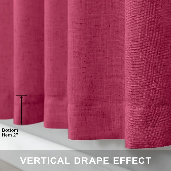 Hot Pink Curtains 45 Inch Length - Image 5