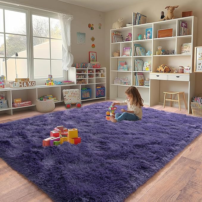 Extra Large 9x12 Feet Fuzzy Rug Fluffy Rug - Image 5