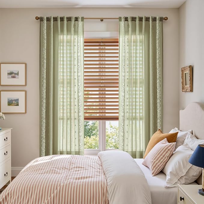 jinchan Winslow Sheer Curtains 96 Inch - Image 6
