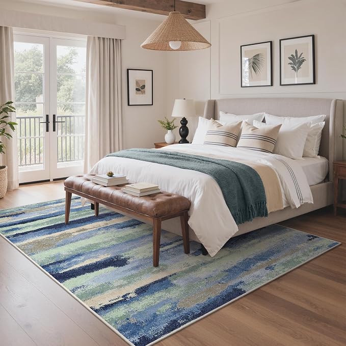 GENIMO 5X7 Washable Modern Area Rugs - Image 3