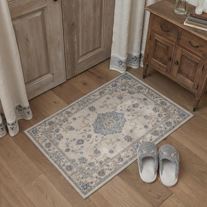 GENIMO Runner Rug 2x5 Non Slip Machine Washable Vintage Hallway Runner Rug - Image 3