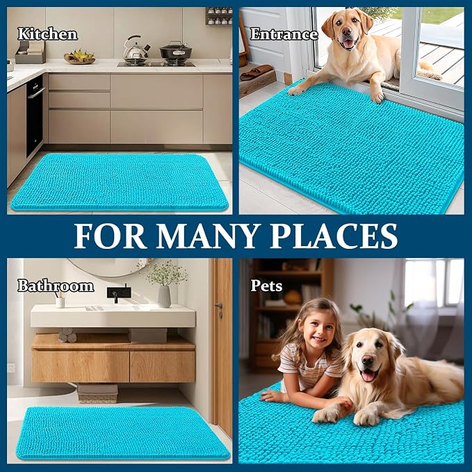 OLANLY Dog Door Mat for Muddy Paws 44x24, Absorbs Moisture and Dirt, Absorbent - Image 8