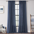 Navy Blue Curtains 108 inch Length by Jolilight