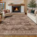 Hazo Haus Brown Rug for Living Room 10x14 by HazoHaus