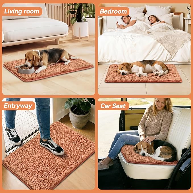 Bcoimo Super Absorbent Dog Door Mat, Pet Rugs - Image 6