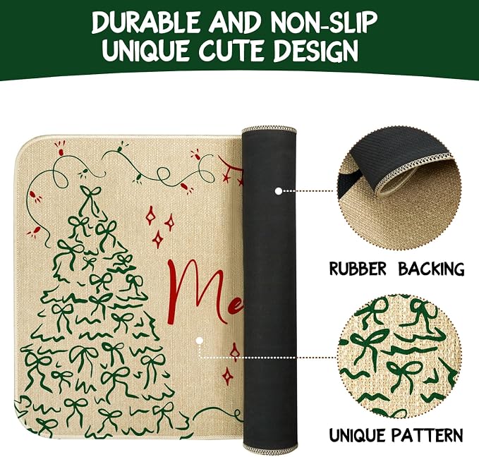 Merry Christmas Door Mat Outdoor - Image 7