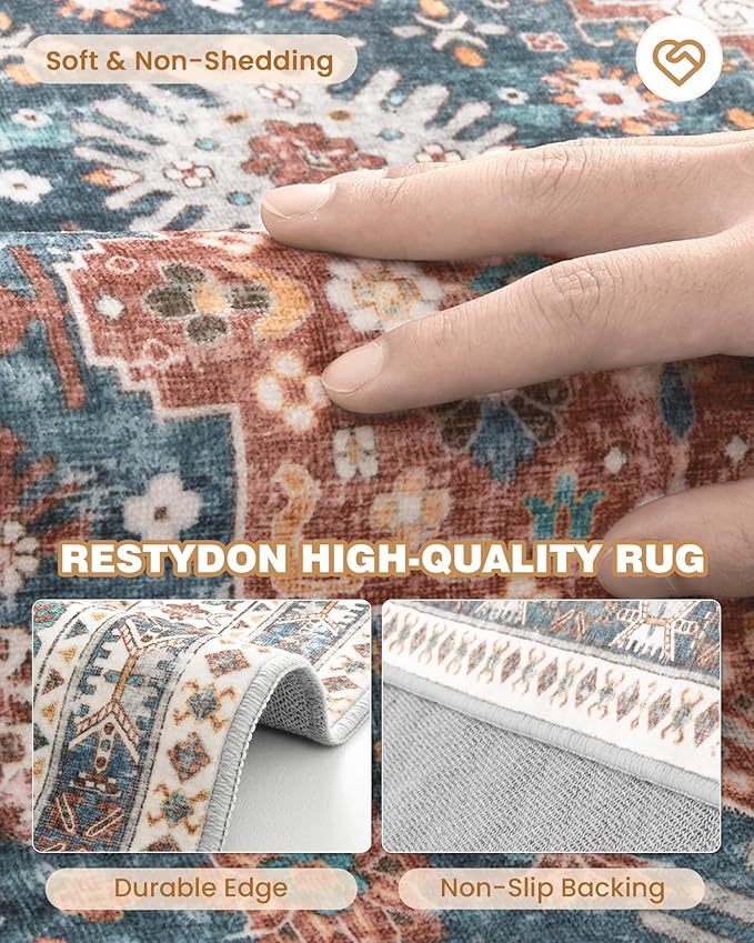 Hallway Runner Rug 2x12, Extra Long Washable Runner Rugs - Image 7