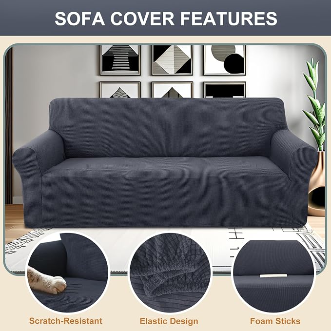 Stretch Couch Cover Washable Sofa Slipcover Furniture Protector - Image 3