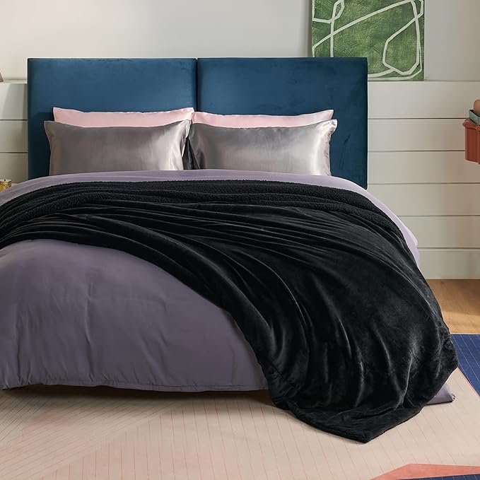 Bedsure GentleSoft Sherpa Fleece Blankets King Size - Image 3