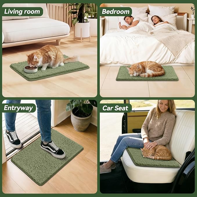 Bcoimo Super Absorbent Cat Door Mat, Pet Rugs - Image 6