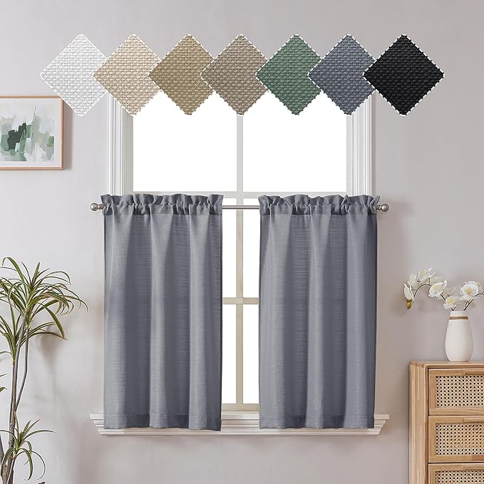 Chyhomenyc Dark Grey Curtains by Chyhomenyc