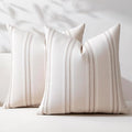 Hckot Throw Pillow Covers 18x18 Set of 2 Taupe Pillow Covers Farmhouse by Hckot
