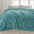 NEWCOSPLAY Super Soft Queen Blanket Light Teal Premium Silky Flannel Fleece 3D by NEWCOSPLAY