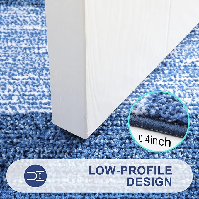 Kitinjoy Indoor Outdoor Door Mat, 48x32 Non-Slip Absorbent Dirt Trapper - Image 4