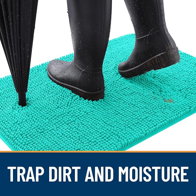 OLANLY Dog Door Mat for Muddy Paws 50x30, Absorbs Moisture and Dirt, Absorbent - Image 2
