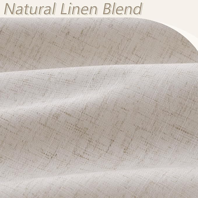 Guken 100% Blackout Curtains 96 Inch Length 2 Panels Set - Image 3