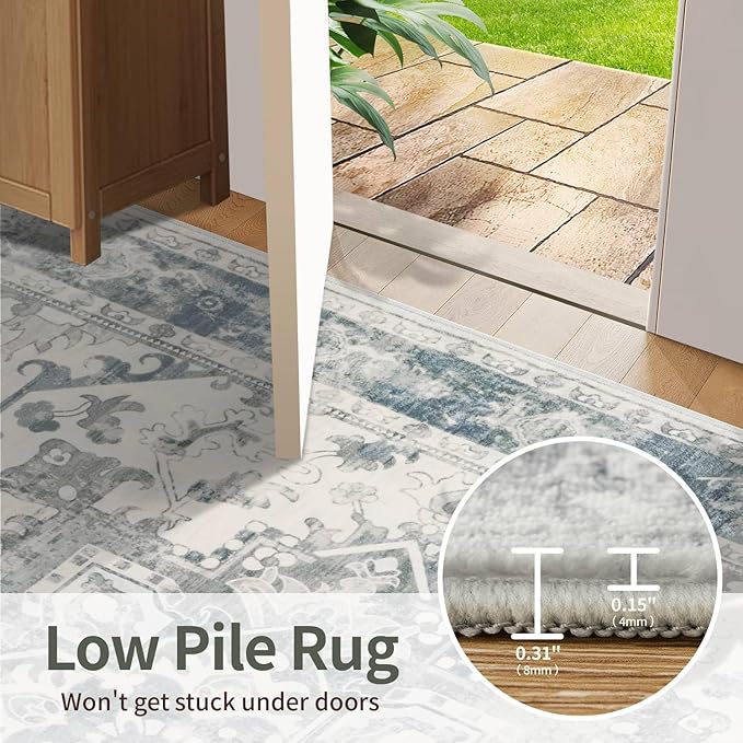 Rugxara Area Rugs 5x7, Washable Rugs - Image 9