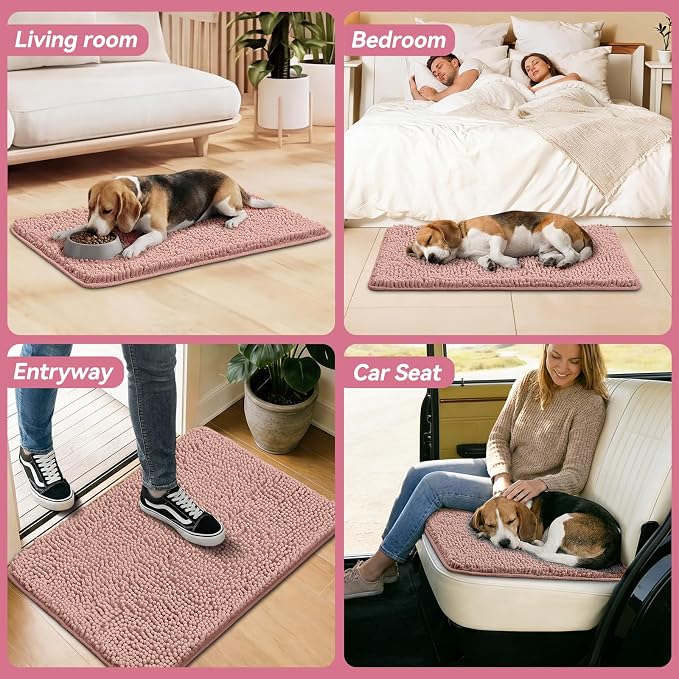 Bcoimo Super Absorbent Dog Door Mat, Pet Rugs - Image 6
