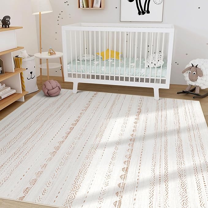 Nakagishi Area Rug Living Room Rugs: 9x13 Large Soft Machine Washable Boho - Image 7