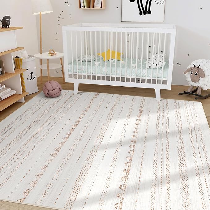Nakagishi Area Rug Living Room Rugs: 8x11 Large Soft Machine Washable Boho - Image 7