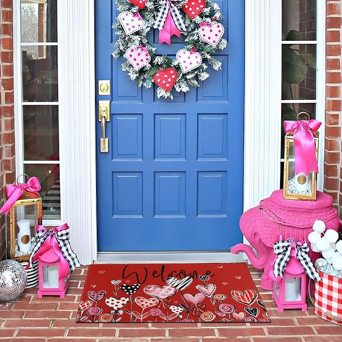 Valentine's Door Mat, Entryway Front Porch Welcome Mat - Image 6