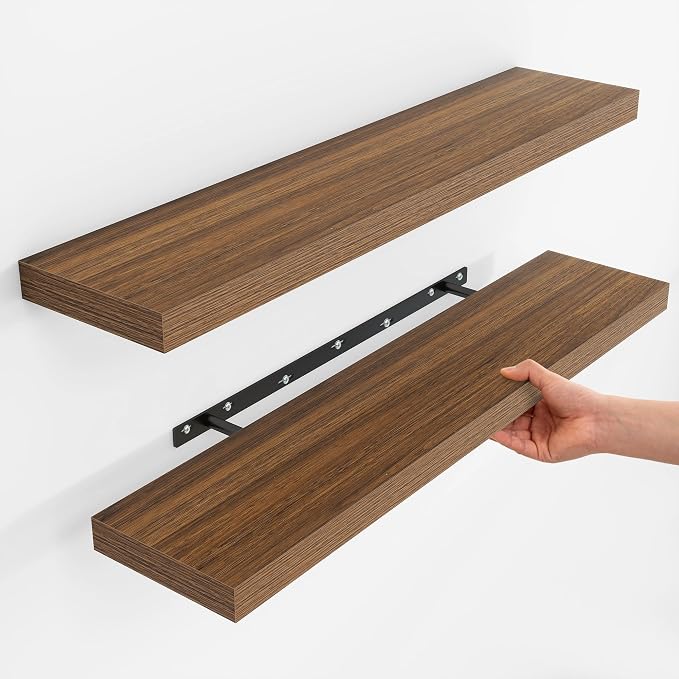 Fun Memories Rustic Wood Floating Shelves by FunMemories