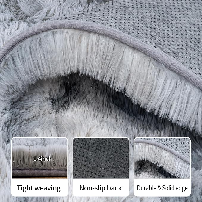 Area Rug for Living Room 6x9, Ultra Soft Shaggy Area Rugs for Bedroom, Upgrade - Image 3