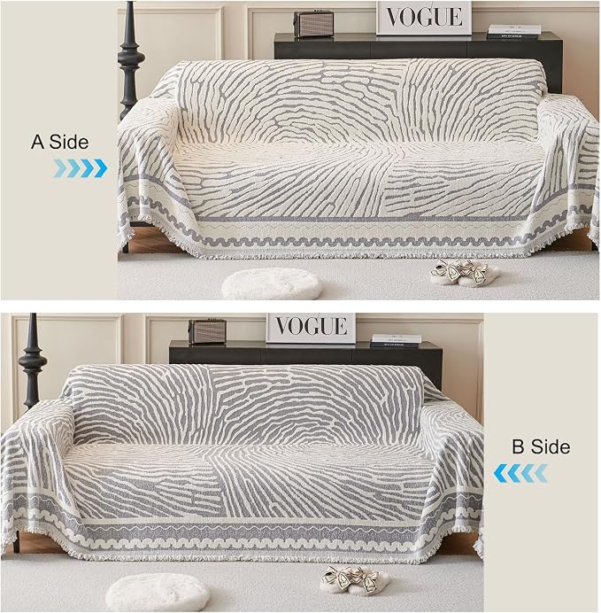 ROOMLIFE Thicked Striped Couch Cover - Image 4