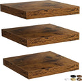 Fun Memories Floating Shelves for Wall, Rustic Wood Wall Mounted Shelves for by FunMemories