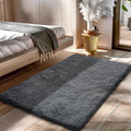 Fluffy Rug Shaggy Area Rug, Small Bedside Rug, Soft Fluffy Shaggy Entryway by Yongyangjuxi