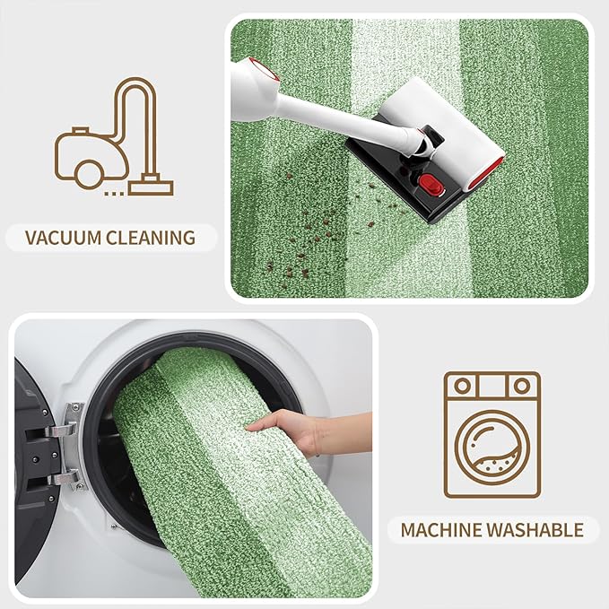 Kitinjoy Indoor Outdoor Door Mat, 48x30 Non-Slip Absorbent Dirt Trapper - Image 5